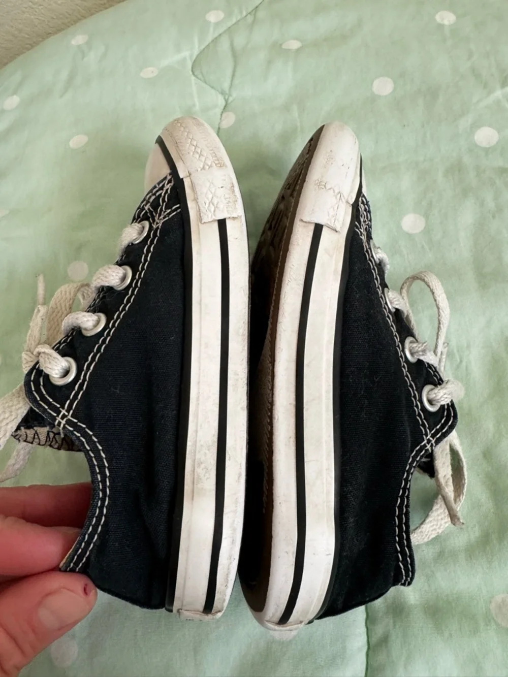 Converse black sneakers Toddler size 8